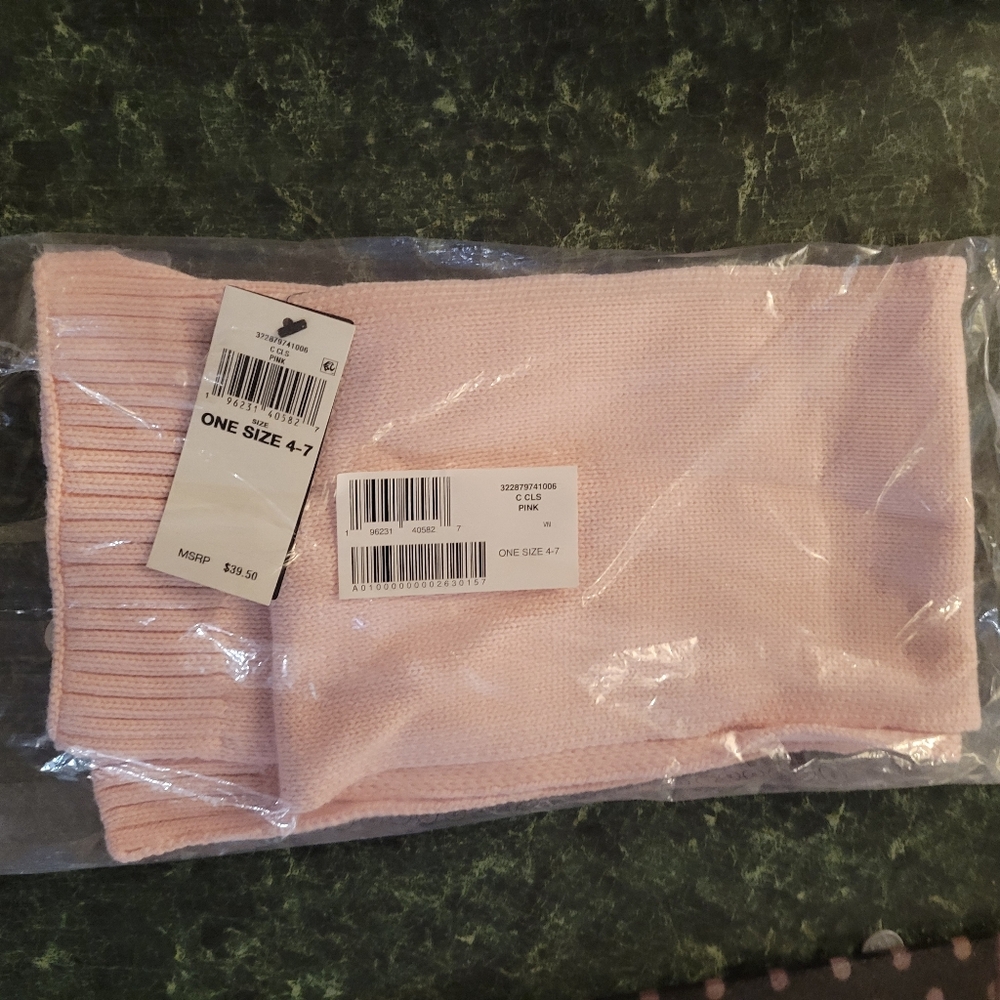 NWT Polo By RALPH LAUREN Girls Pink Knit Scarf